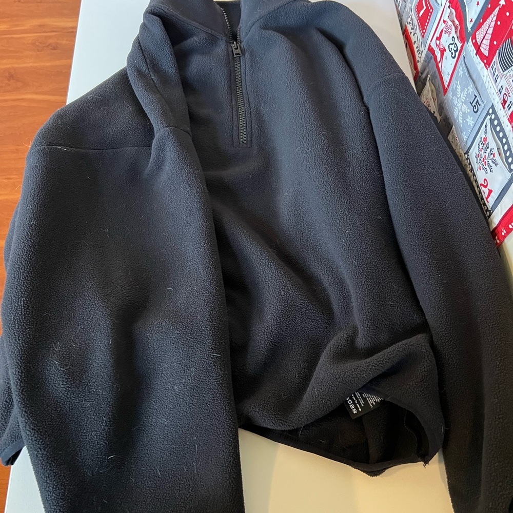 TNA Women’s  Black Zip-Up Sweater